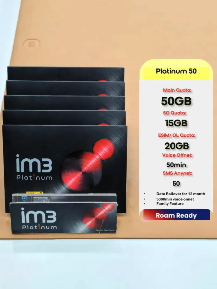 Paket Data Indosat PLATINUM 50