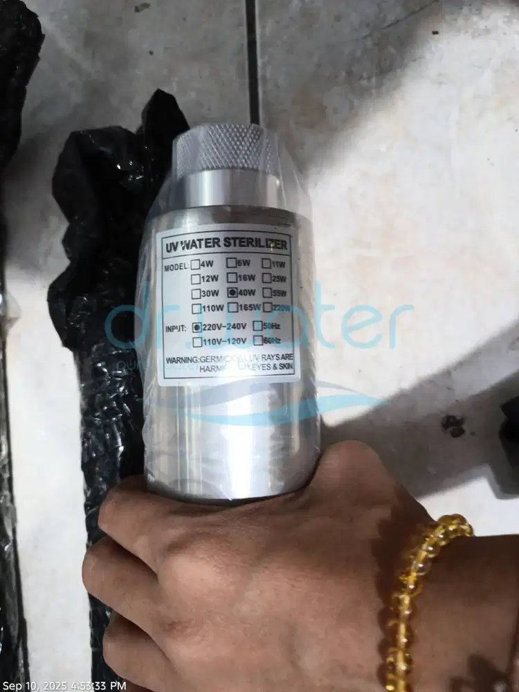 CEPAT HABIS Lampu UV 12 GPM Set dan Hanya Lampu - DR WATER SOLO