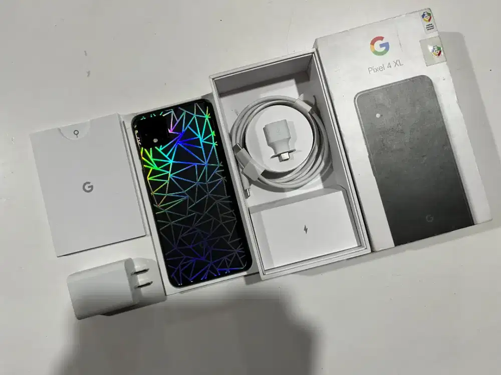 Google Pixel 4XL 6/128 Just Black Imei Resmi Bea Cukai Fullsett Ori