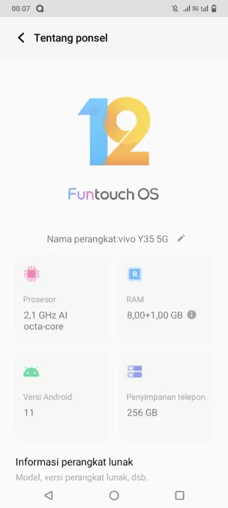 Vivo Y35 5G Sangat mulus nominus