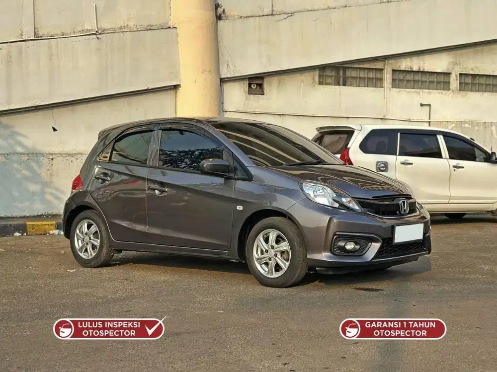 Jual Cepat : Honda Brio E 1.2 AT 2017 Abu Km 80rb Service Record