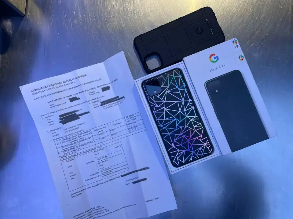 Google Pixel 4XL 6/128 Just Black Imei Resmi Bea Cukai Fullsett Ori