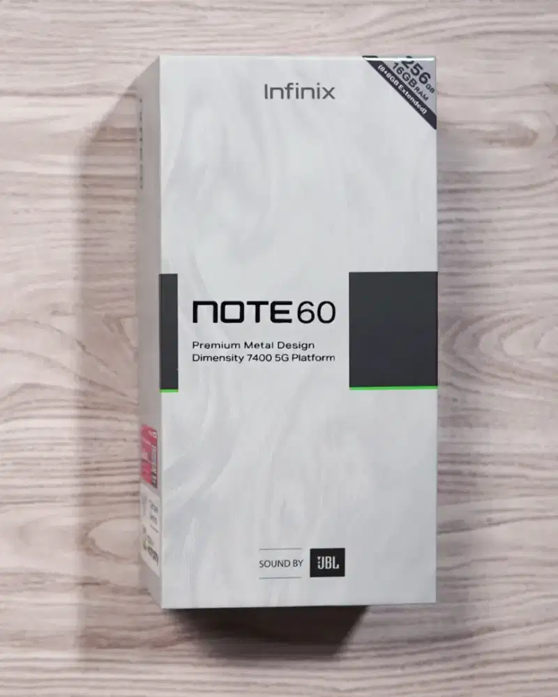 INFINIX NOTE 60 5G 8/256 GARANSI RESMI 1TAHUN