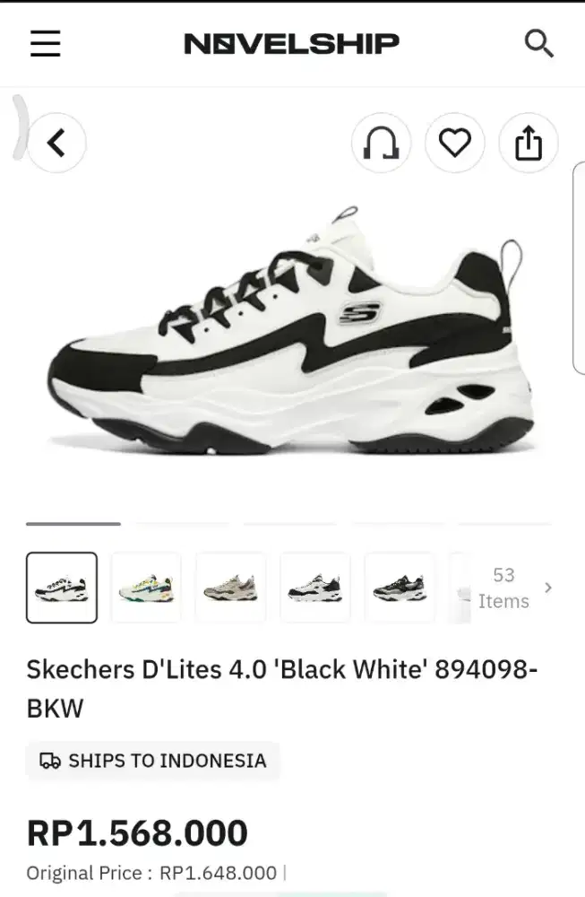 Sepatu Skechers D'Lite 4.0 bagus colab Good Year
