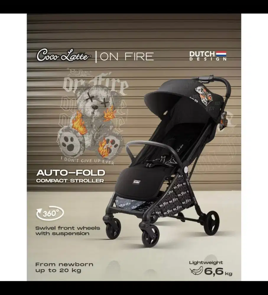 Stroller cocolatte on fire