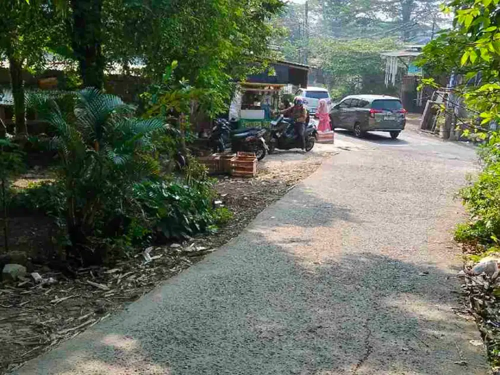 dijual cepat tanah kosong strategis pinggir jalan raya desa pengasinan gunung Sindur