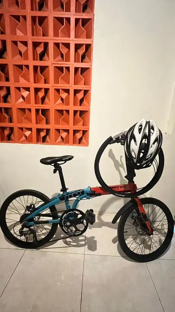 Sepeda Lipat United Cora 9s 20 Shimano Altus | Bonus Helm + Ban Baru