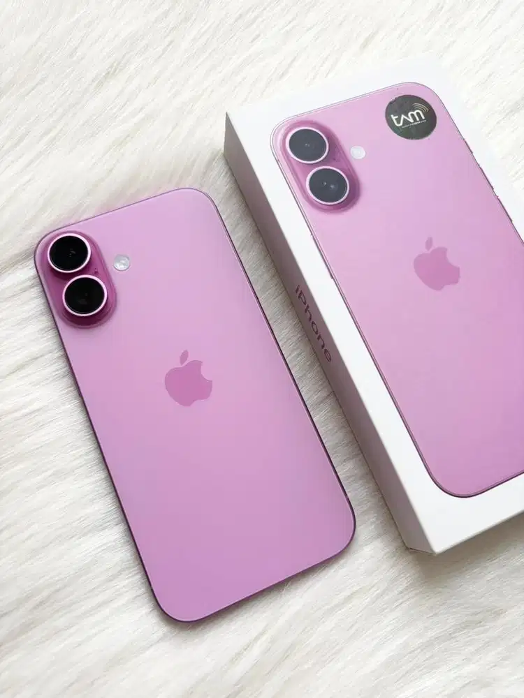 Iphone 16 128gb pink, resmi iBox (like new)