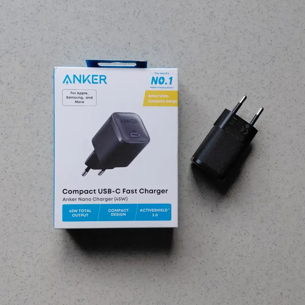 Cas HP Anker 45W Gan Technology Garansi Resmi