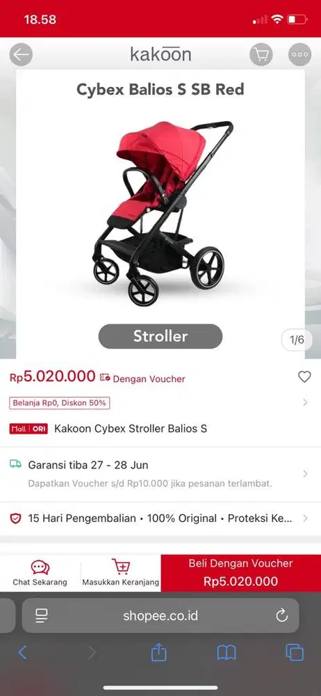 Stroller cybex balios s