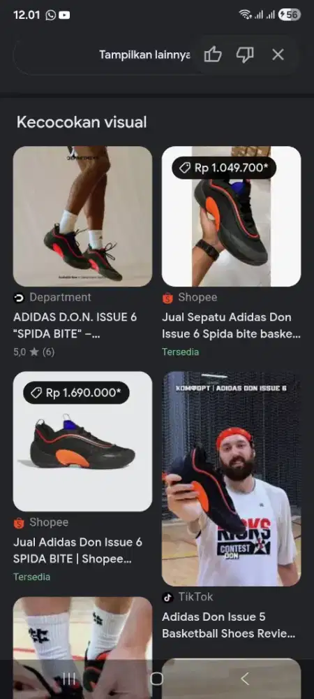 Sepatu Adidas don issue spida bite