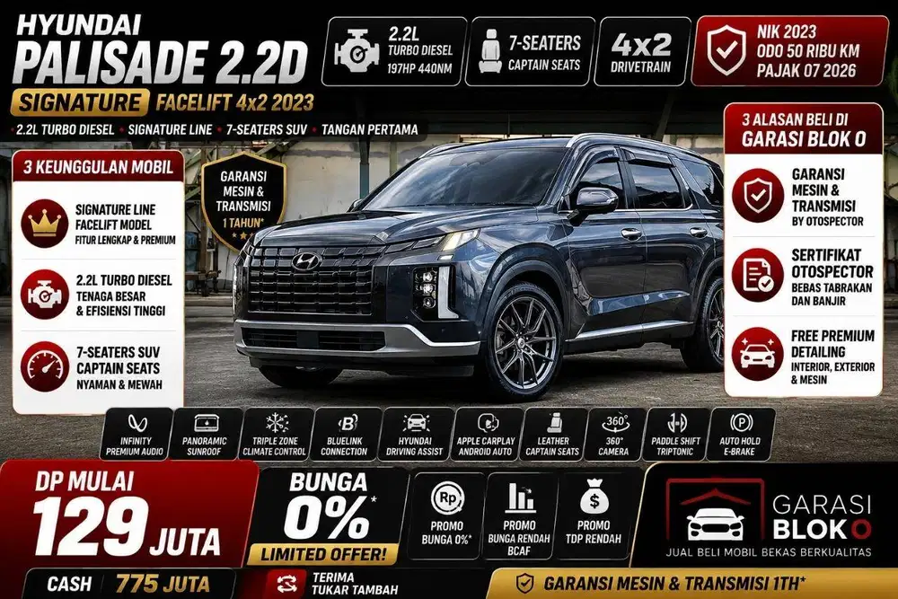 Hyundai Palisade 2.2D Signature Facelift 4x2 2023