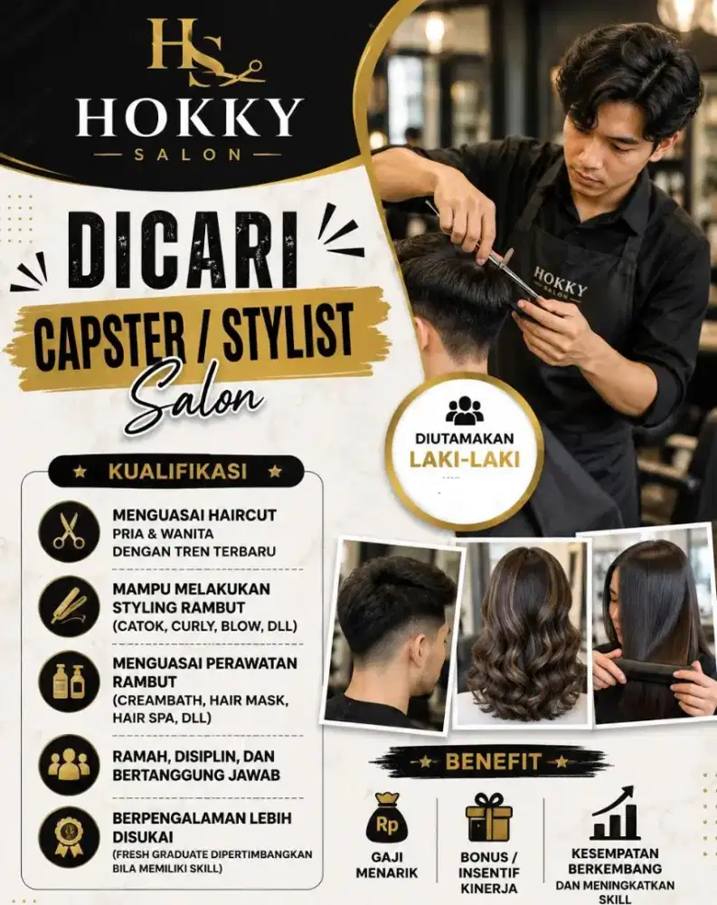 Dicari stylist salon di sby barat