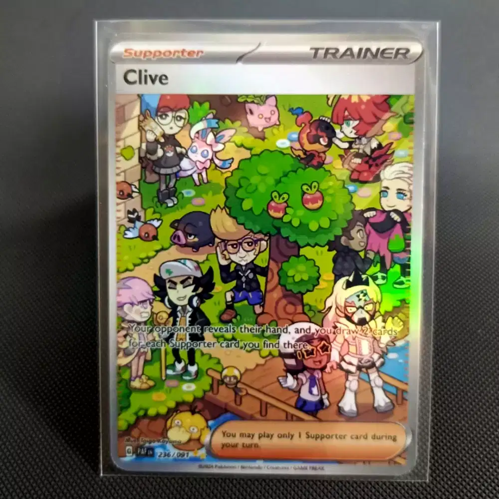 Kartu pokemon TCG english sar cliff trainer replika
