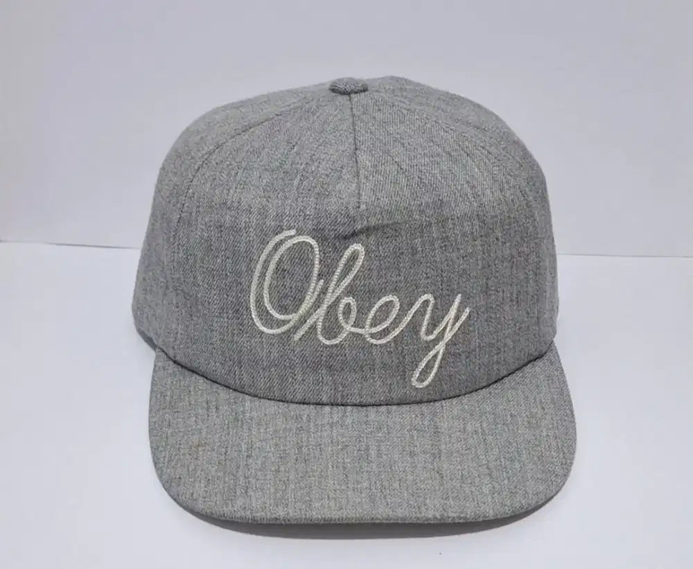 Topi obey strap kulit original second