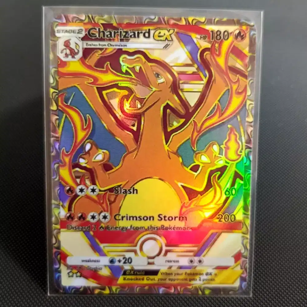 Kartu pokemon charizard holo TCG english replika