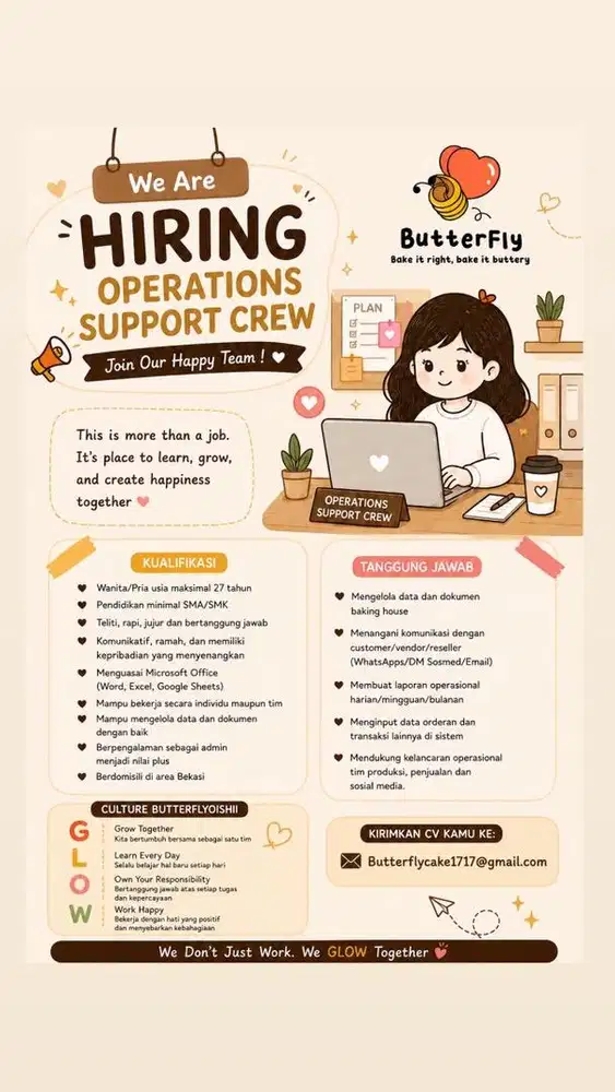 Hiring : Support Operation Crew