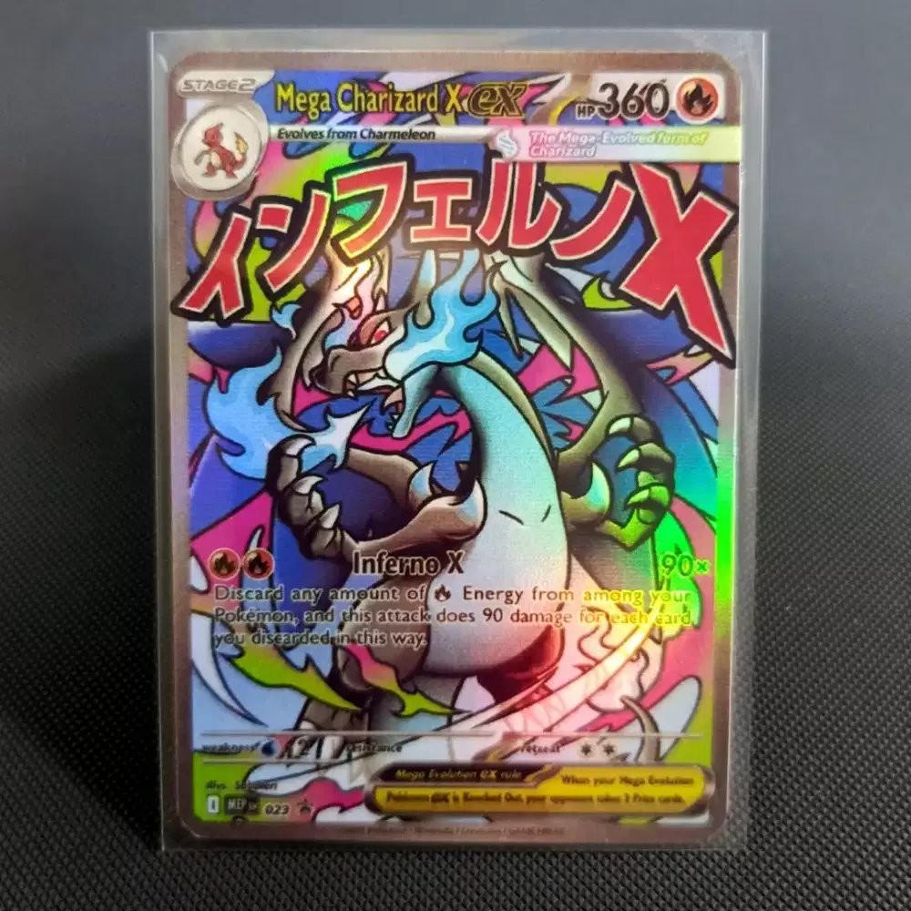 Kartu pokemon MA charizard holo replika super