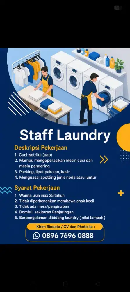 Karyawan laundry