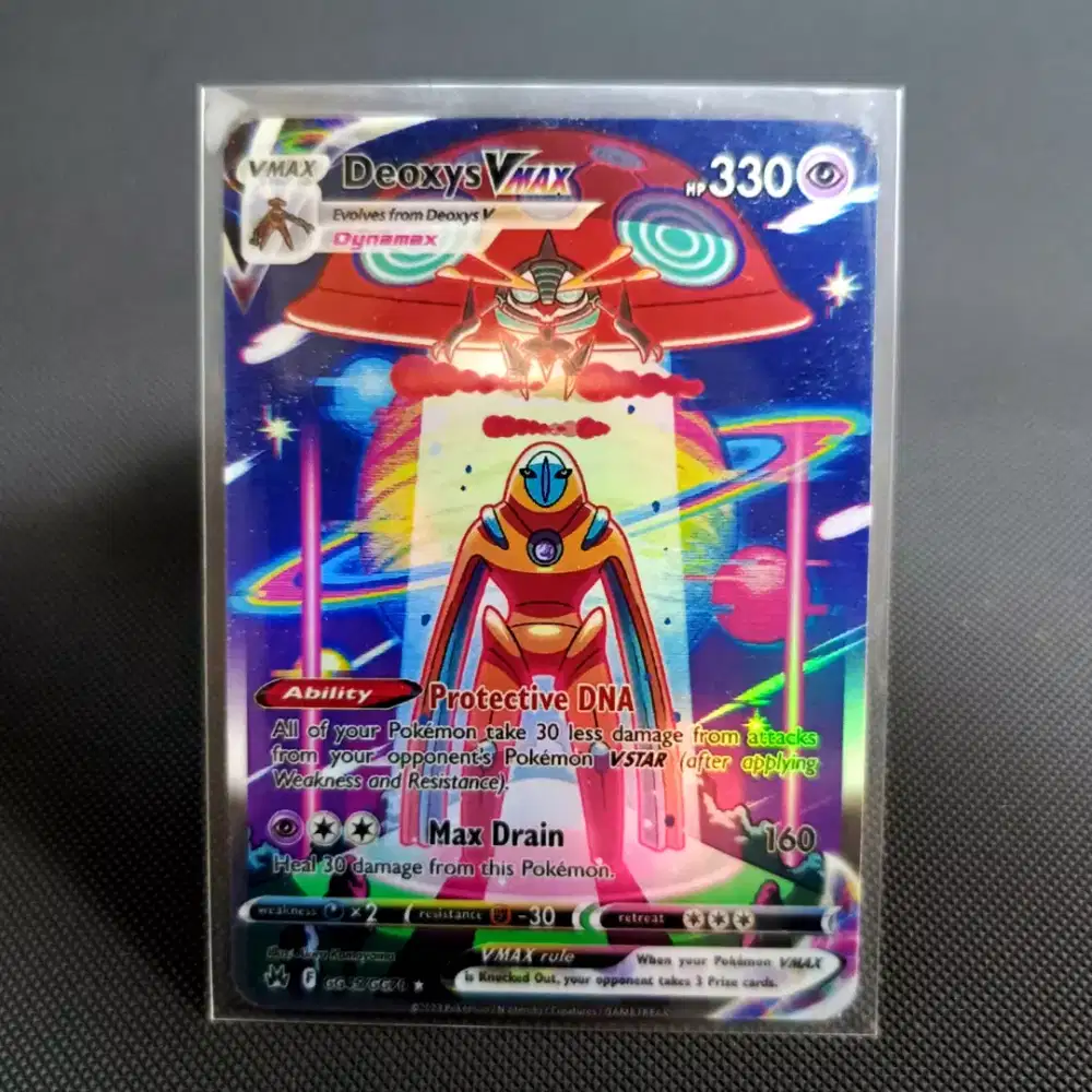 SAR deoxys kartu pokemon english holo replika super