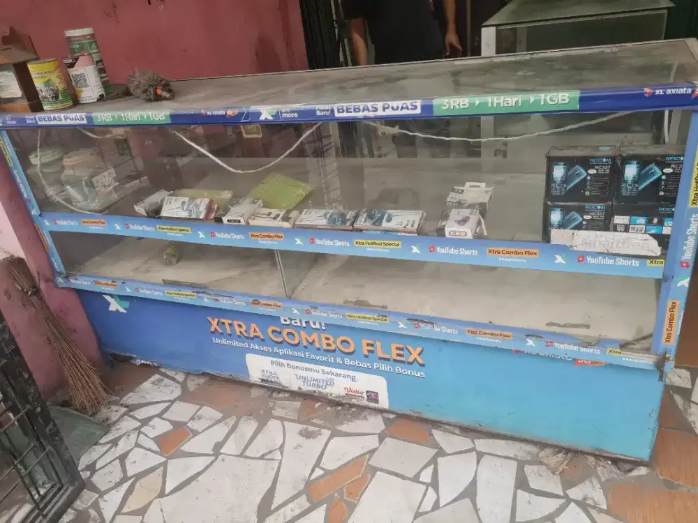 Etalase konter bekas asli