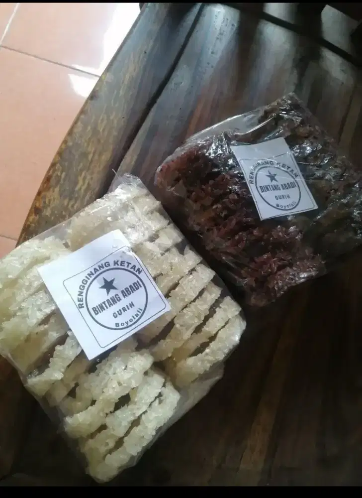 Rengginang krupuk ketan mentah rasa gurih