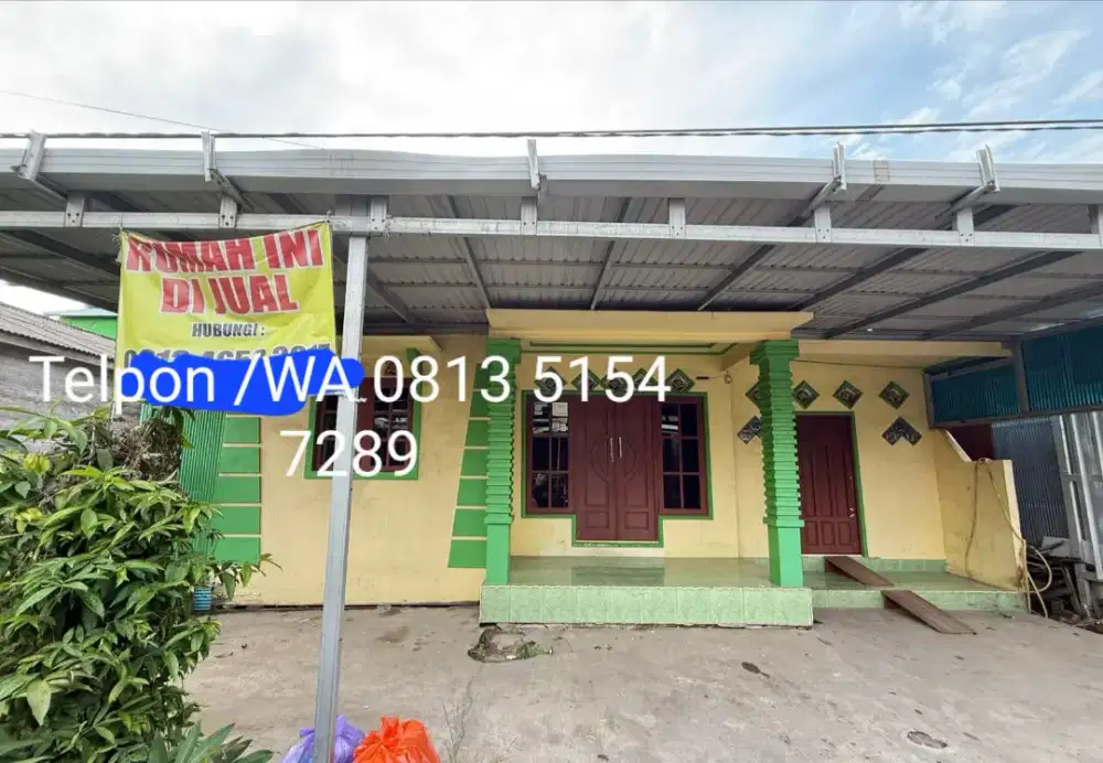 D Jual Rumah Semi Permanin Jln Hksn Bjm  komp..Surya Gemilang