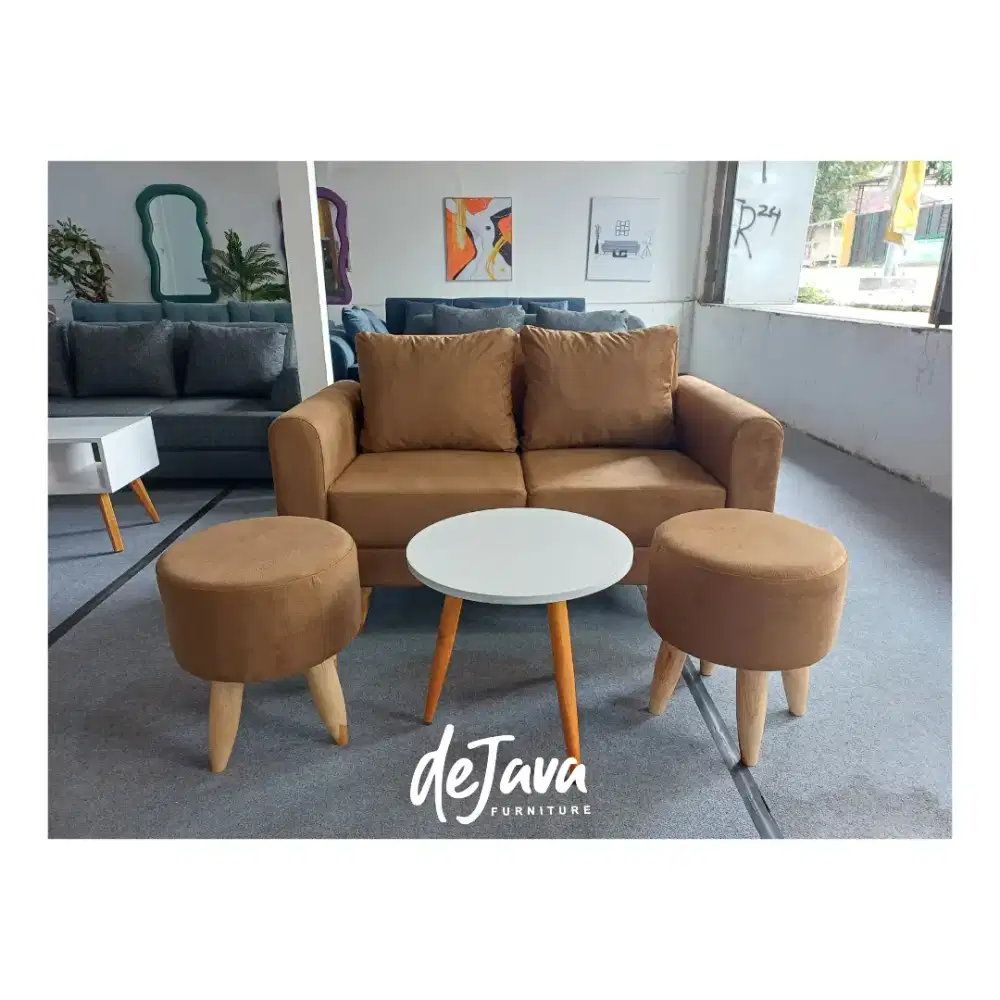 Sofa tamu minimalis, ready, free antar jogja