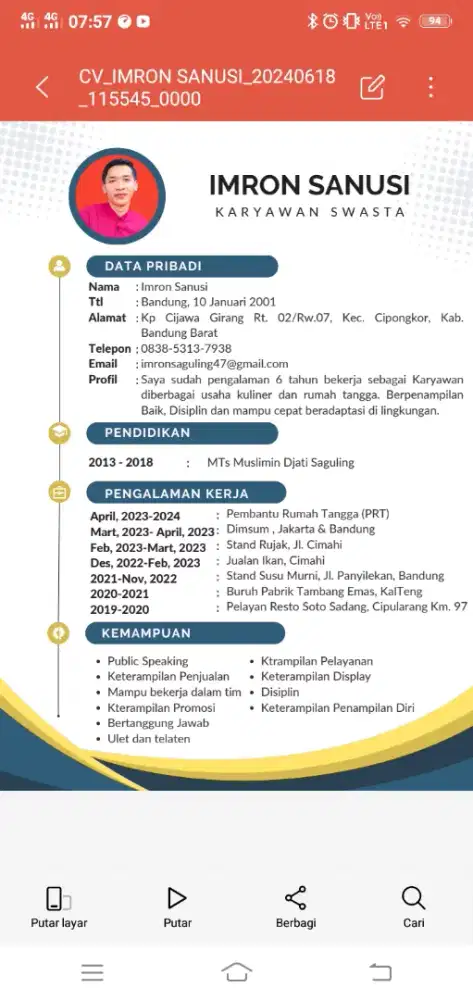 Cari kerjaan halal dunia akhirat
