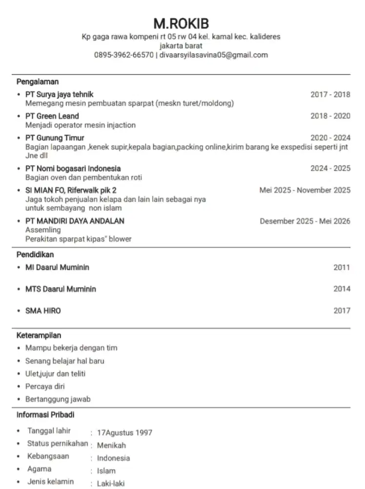 Mencari lowongan pekerjaan