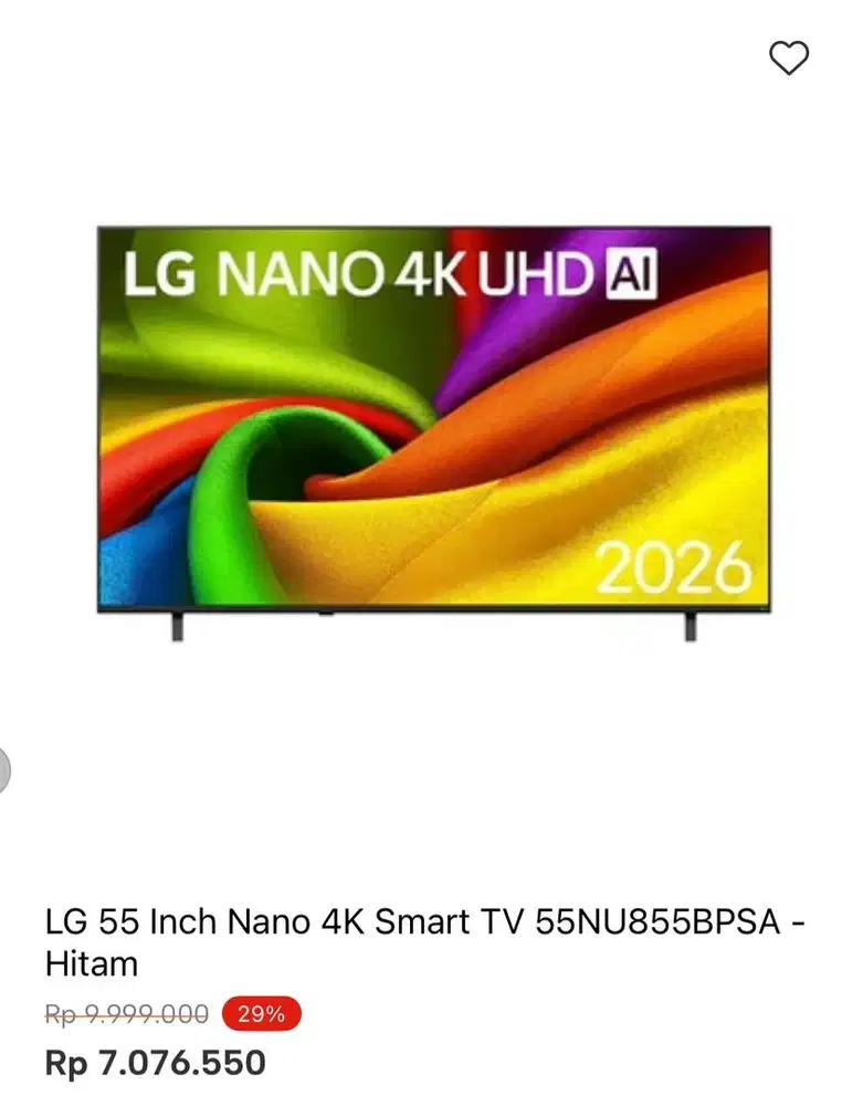 LG SMART TV NANO 55inci