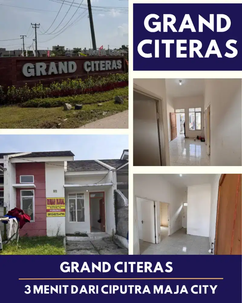 DIJUAL CEPAT RUMAH GRAND CITERAS CITRA MAJA SERANG