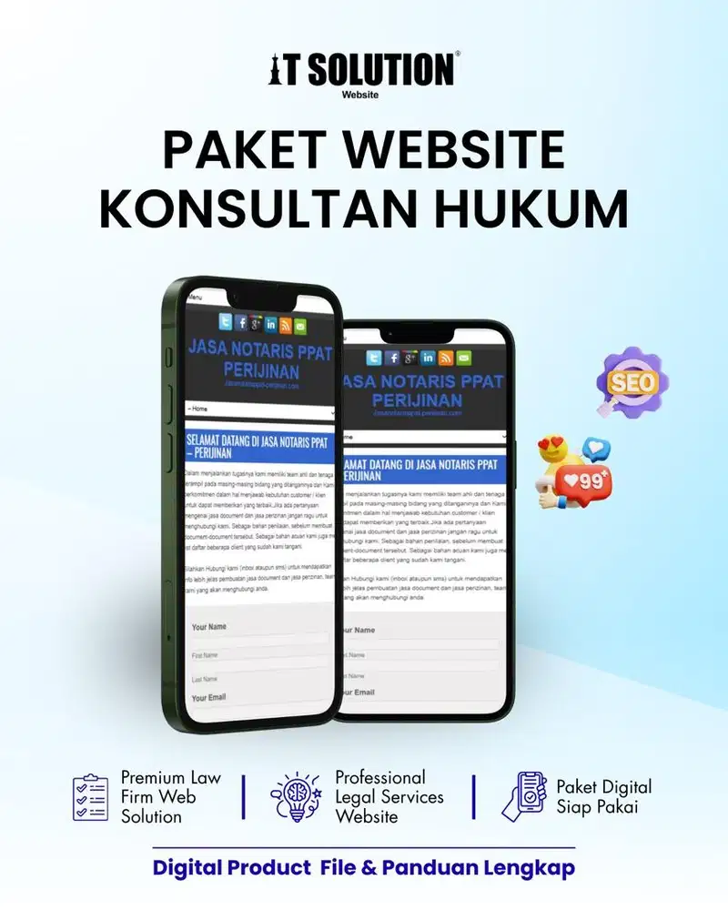 Pembuatan Website Konsultan Hukum dan Advokat
