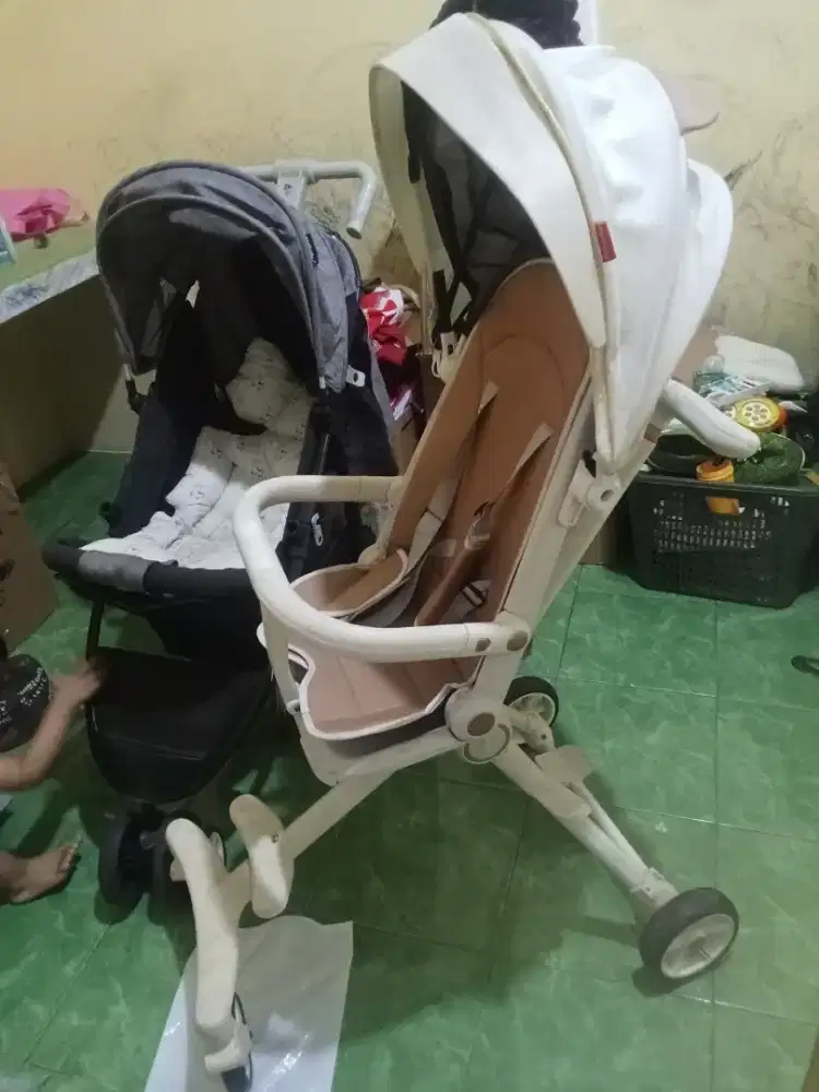 Jual 2 stroller+tempat makan bayi