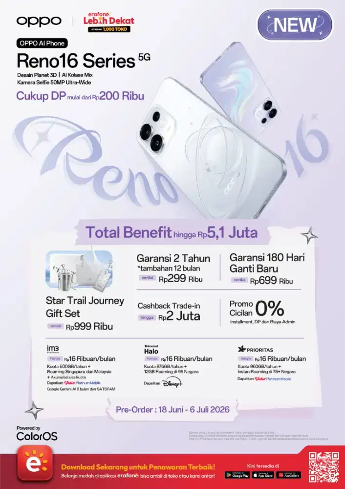 PRE ORDER OPPO RENO 16 SERIES