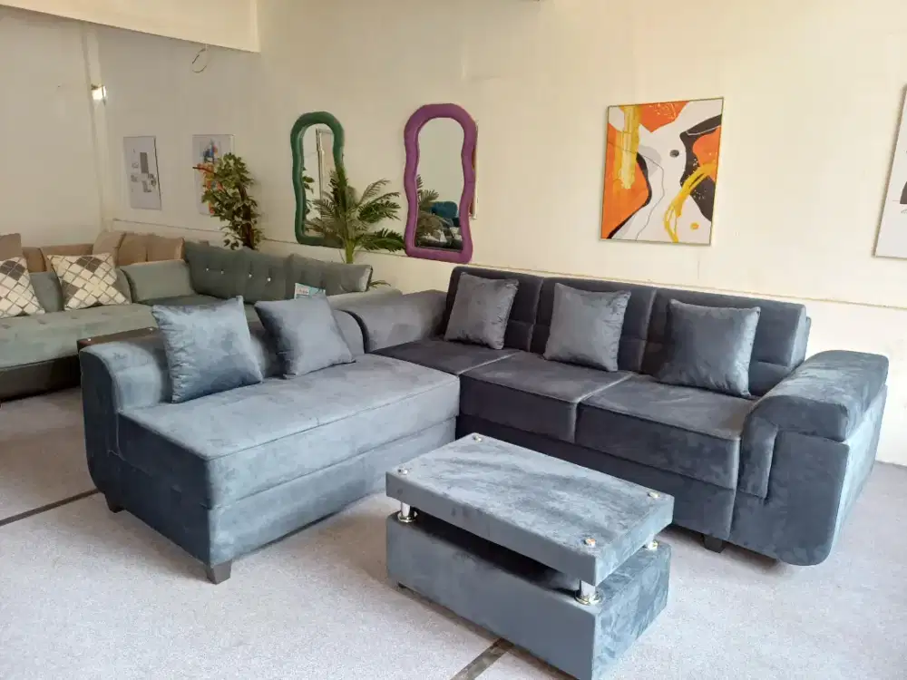 Sofa L jumbo kekinian, free antar jogja