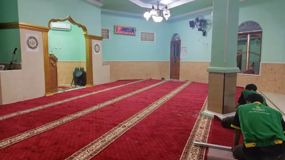 Tersedia Karpet sajadah Masjid import pembelian menyesuaikan kebutuhan
