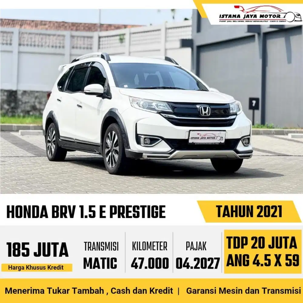 Honda BRV Prestige CVT th 2021 #istana jaya motor