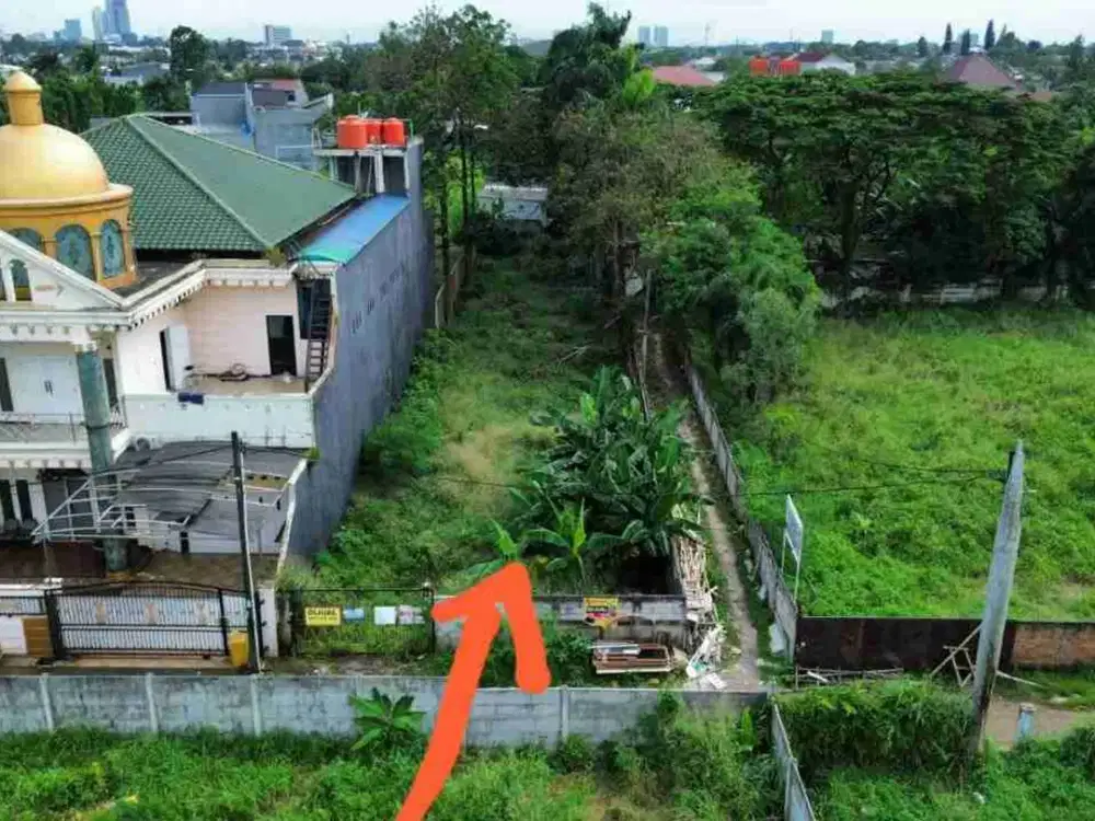 dijual tanah luas 839 M² di melati mas