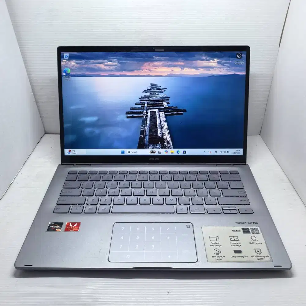 LAPTOP SLIM ASUS ZENBOOK FLIP UX463DA RYZEN 5 8/512 SSD VGA 2GB TOUCHS