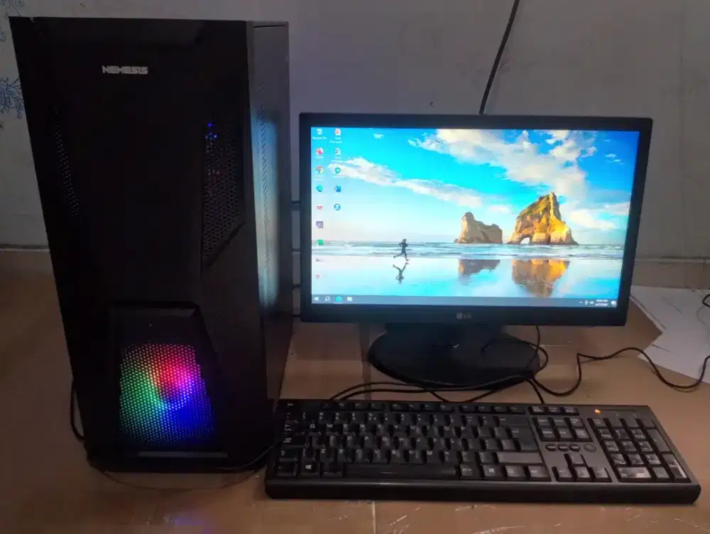 PC gaming baru murah meriah computer set lengkap siap pakai