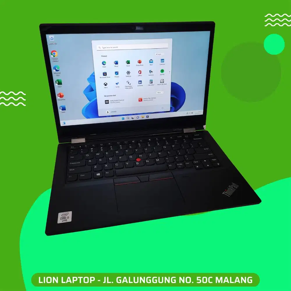 RAM 16GB Core i5 Gen10 Flip 360° SSD 256GB Lenovo Thinkpad YOGA L13 [2