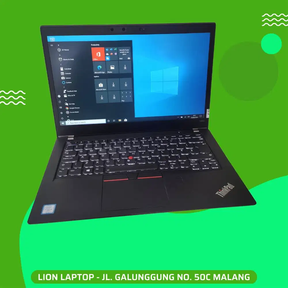RAM 8GB Core i5 gen 8 Lenovo Thinkpad T480s SLIM [27|06]