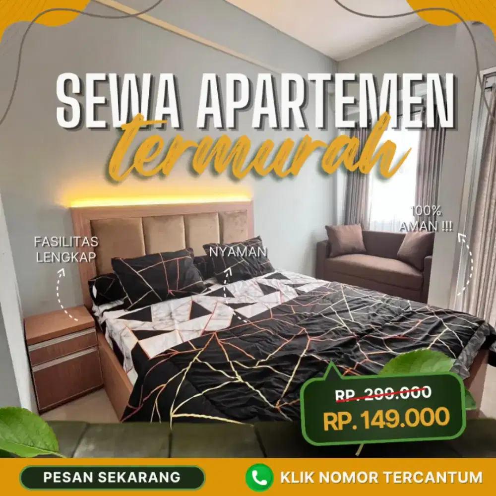 Sewa apartemen Harian/Transit Emerald Bintaro Tangerang Termurah