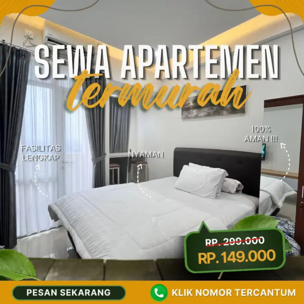Sewa apartemen Bintaro Icon Tangerang Harian transit termurah