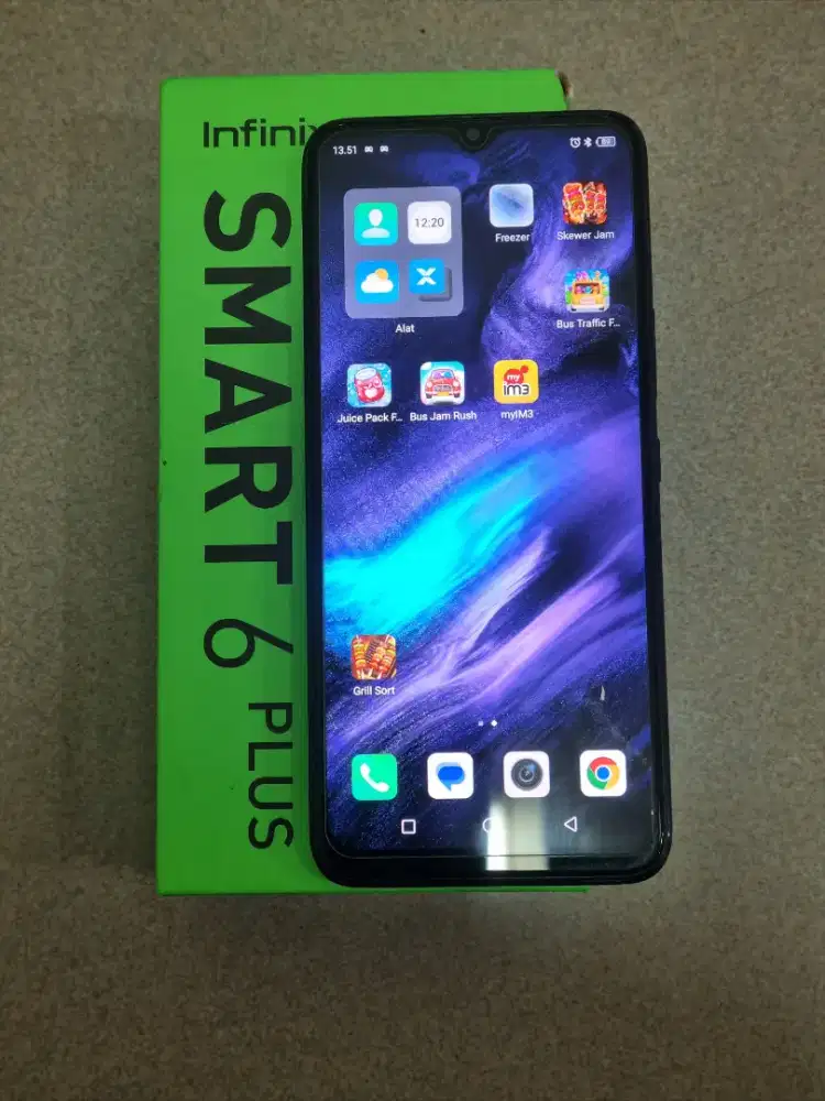 Dijual Hp infinix SMART 6 Plus Ram 3+3/64 GB Mulus Masih Original