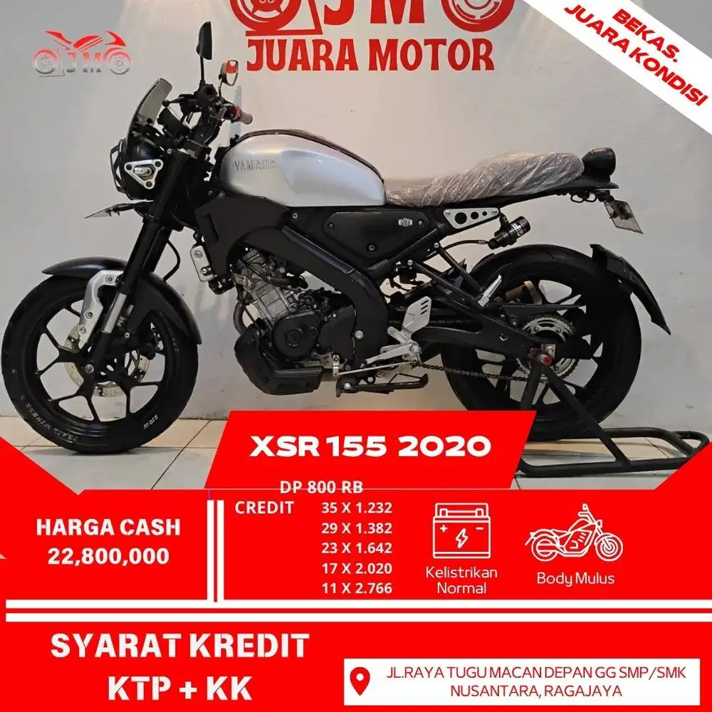 YAMAHA XSR 155 TAHUN 2020 SURAT LENGKAP PAJAK AKTIF UNIT SIAP PAKAI