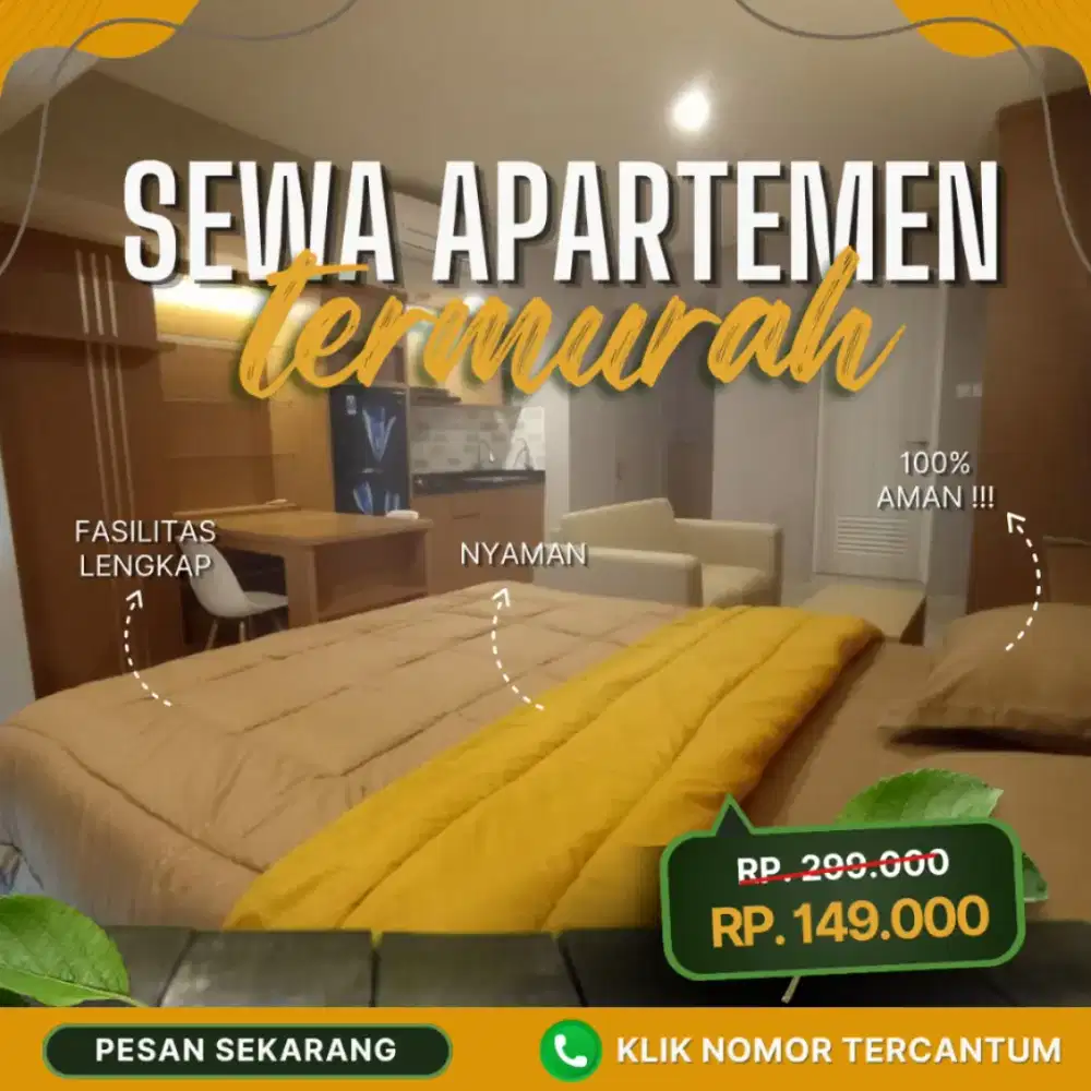 Sewa Apartemen Springwood Residence Harian/Transit Tangerang Termurah