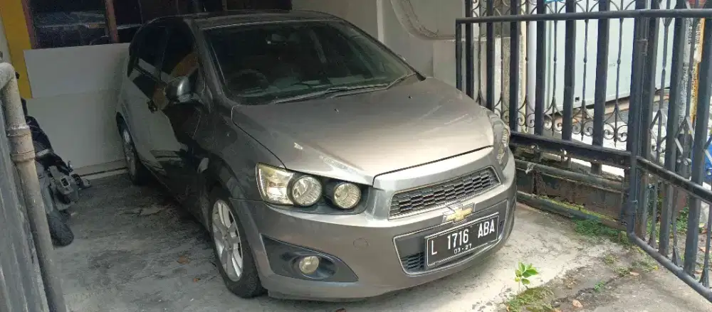 MEWAH & IRIT Aveo Sonic Matik 2014 1.4 LT Plat L Surabaya Bkn Turbo W