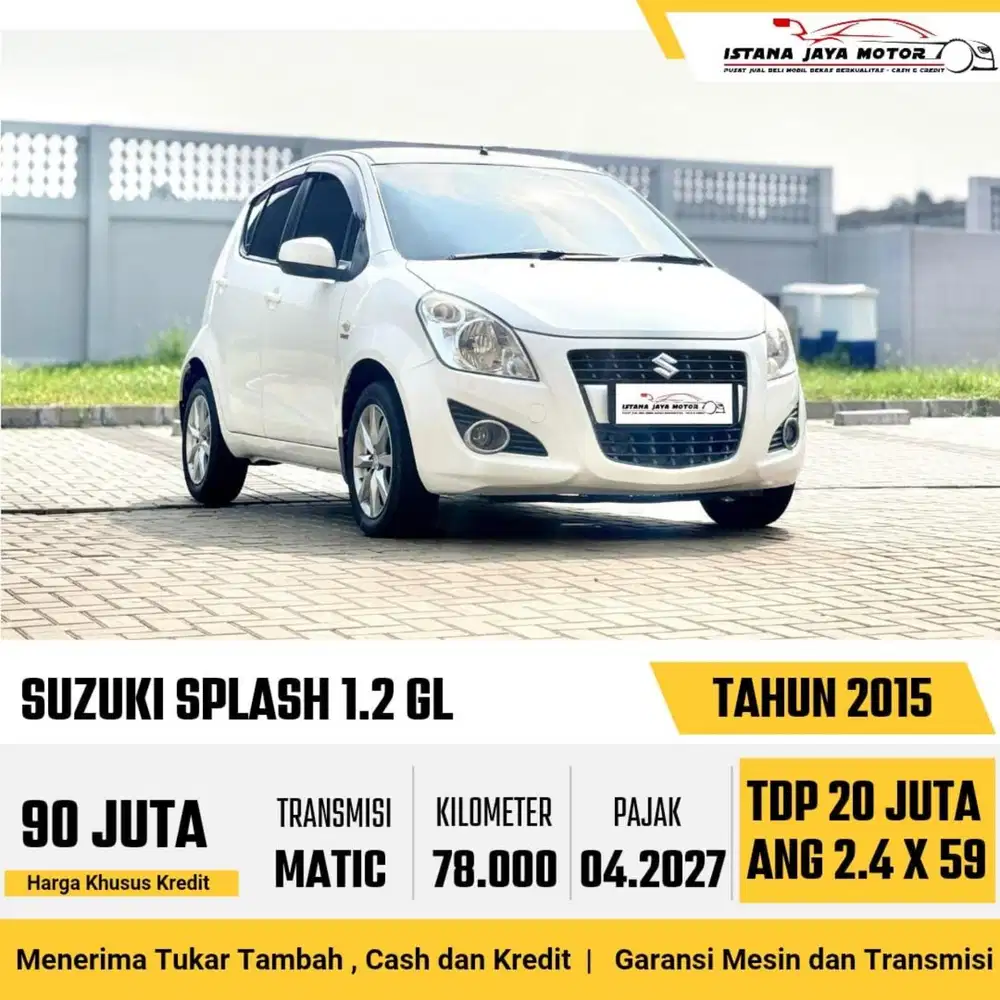 Suzuki Splash GL AT th 2015 #istana jaya motor